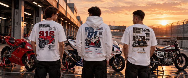Vêtement moto : neuf machines, neuf caractères
