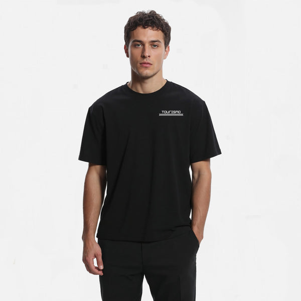 T-shirt Porsche Retro 911 Turbo Type 930 noir de face