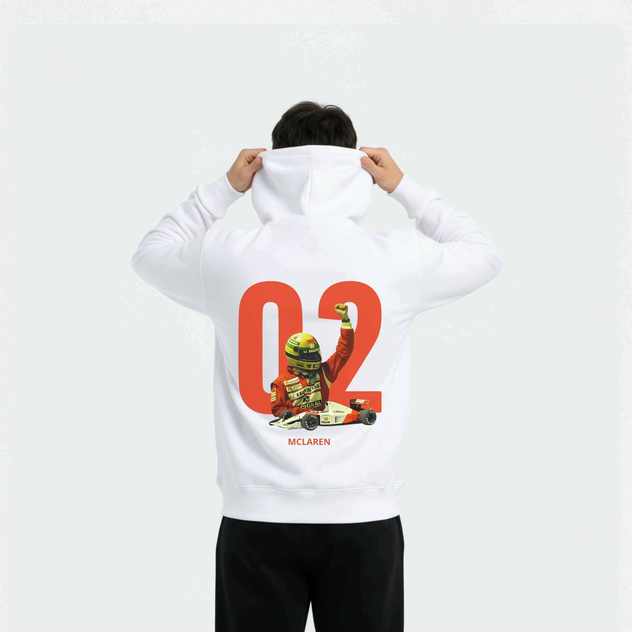 Sweat à capuche Ayrton Senna 02 Tribute Edition – Hoodie hommage 