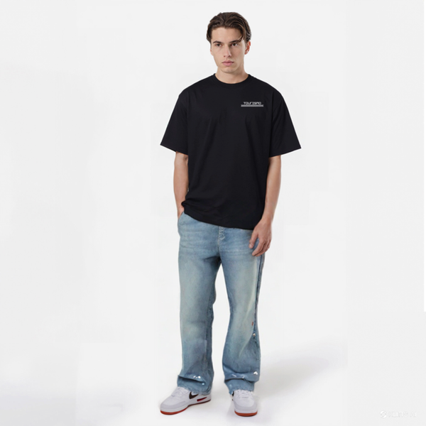 T-shirt Need Money For Porsche Not For House Noir de face