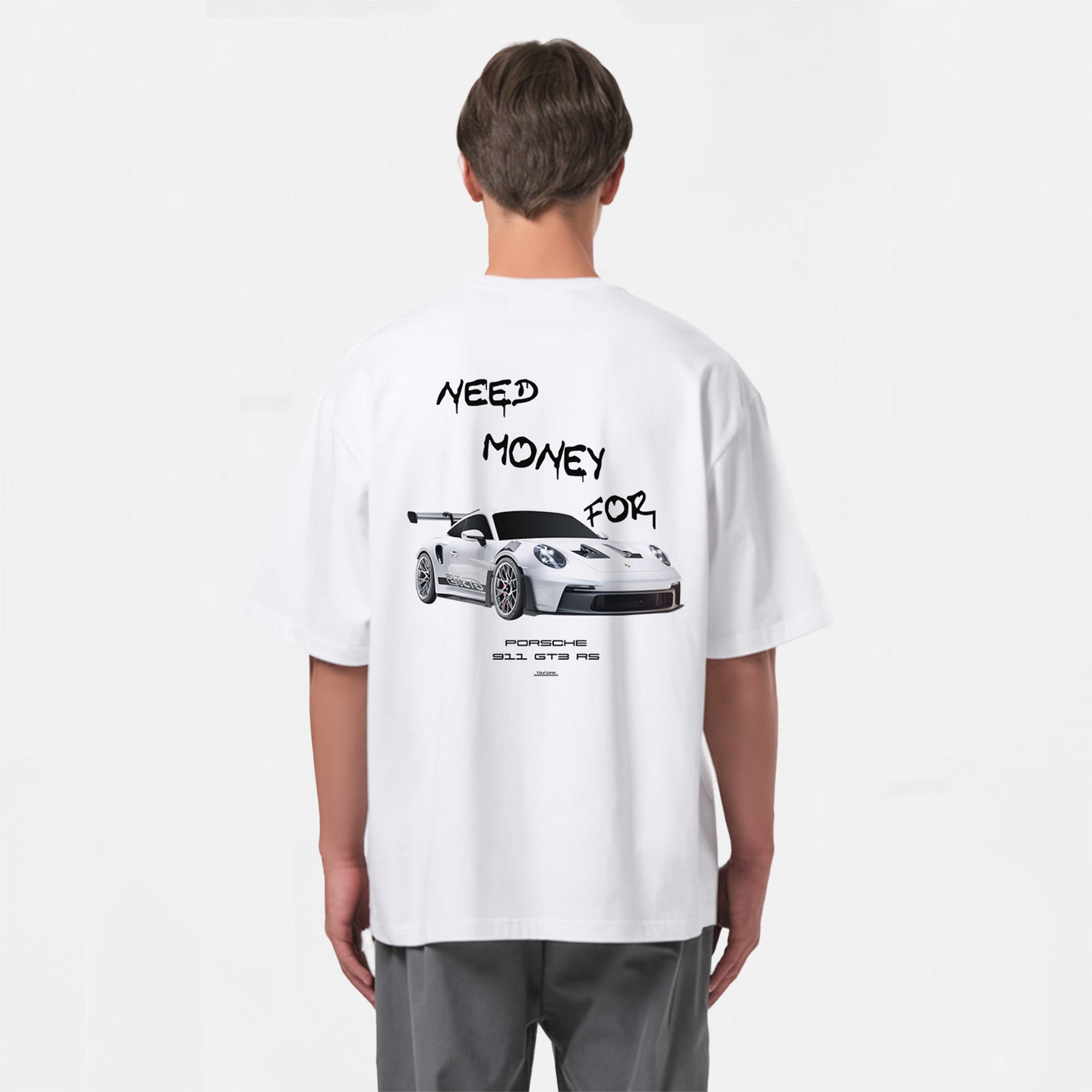Porsche GT3 RS T-shirt (911 White) Tourismo Clothing