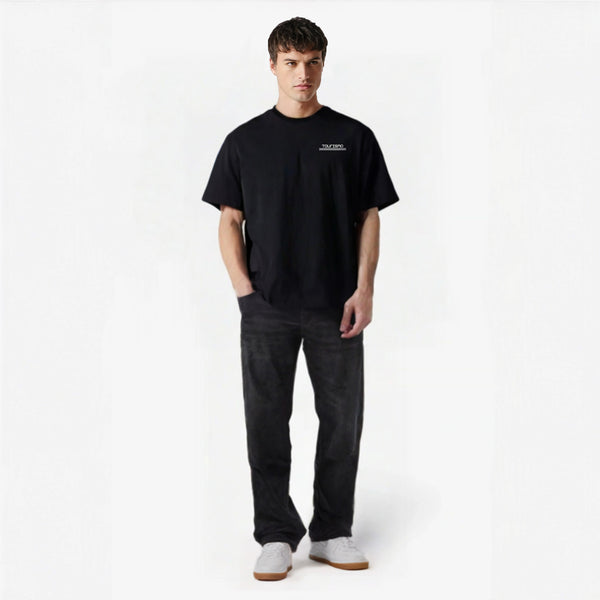 t-shirt noirrolls royce cullinan bleu et noir de face