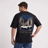 T-shirt Bugatti Divo French Couture Speed noir porté de dos