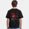 T-shirt Mustang Shelby GT500 noir – design vintage 1969 – dos du t-shirt sur mannequin