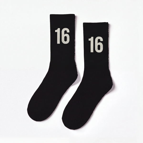Meias Charles Leclerc 16, preto