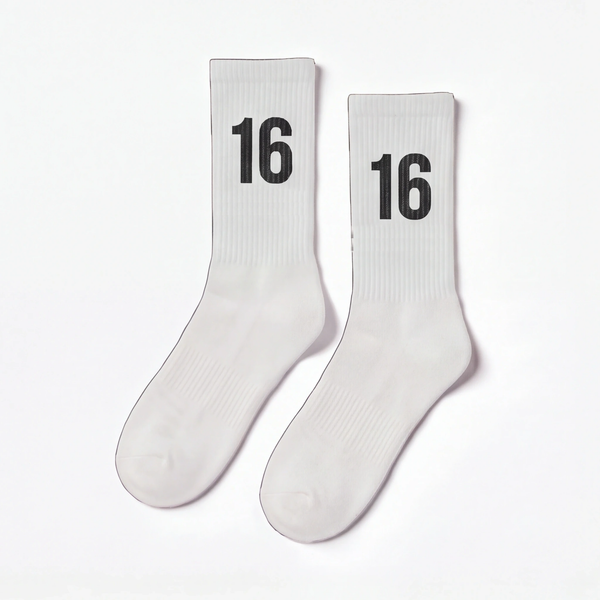 Meias Charles Leclerc 16, branco