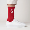 Meias Charles Leclerc 16, vermelho racing