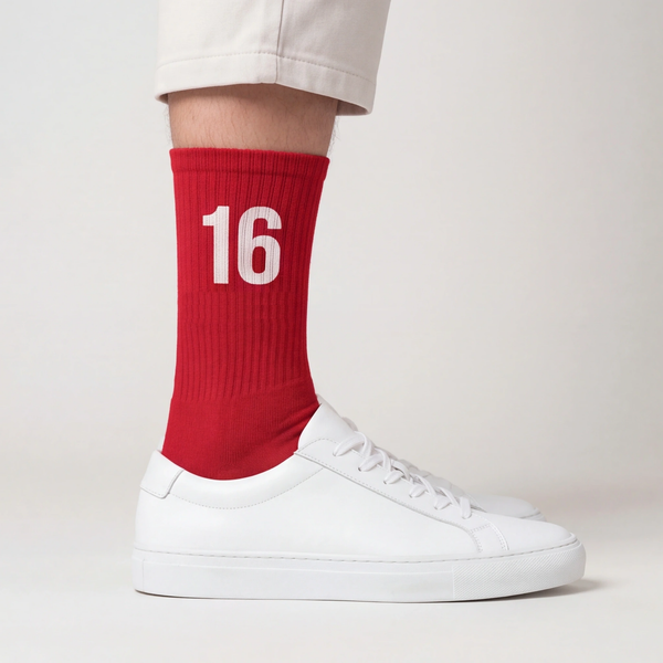 Meias Charles Leclerc 16, vermelho racing