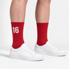 Meias Charles Leclerc 16, vermelho racing