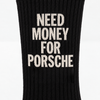 Meias Need Money For Porsche, preto