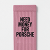 Meias Need Money For Porsche, rosa antigo