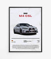 Poster BMW M4 CSL