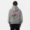 Sweat porsche GT3 RS 992 gris rose de dos 