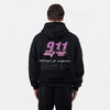 Sweat porsche GT3 RS 992 noir rose de dos 