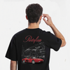 T-shirt ferrari Testarossa noir de dos