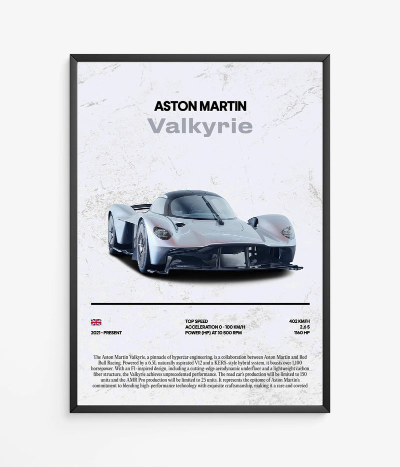 Poster Aston Martin Valkyrie, vue 2