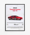 Poster Ferrari Testarossa 512 TR