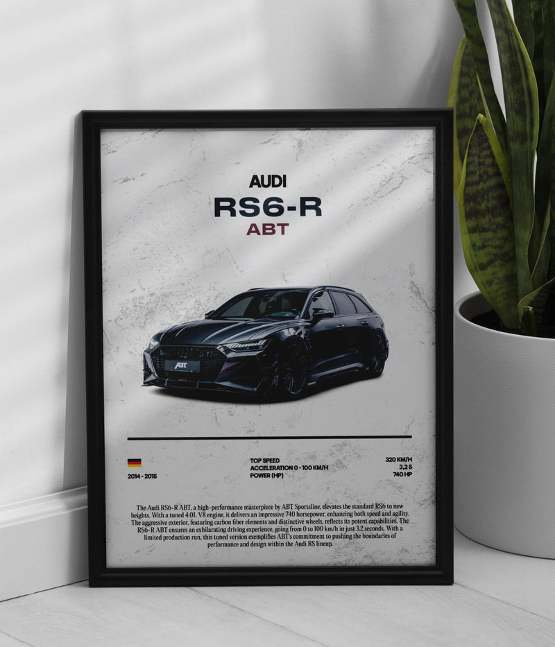 Poster Audi RS6-R ABT, vue 1