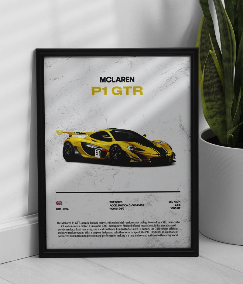 Poster McLaren P1 GTR, vue 1