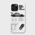 Coque iPhone blanche Tourismo Clothing au design Need Money For Porsche 911 GT3 RS