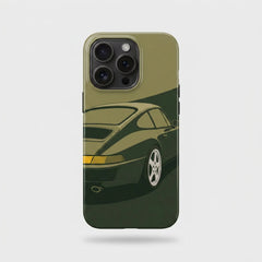 Coque iPhone Porsche 911 Verte