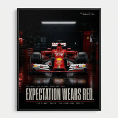 Ferrari F14T Formula 1 2014 Poster