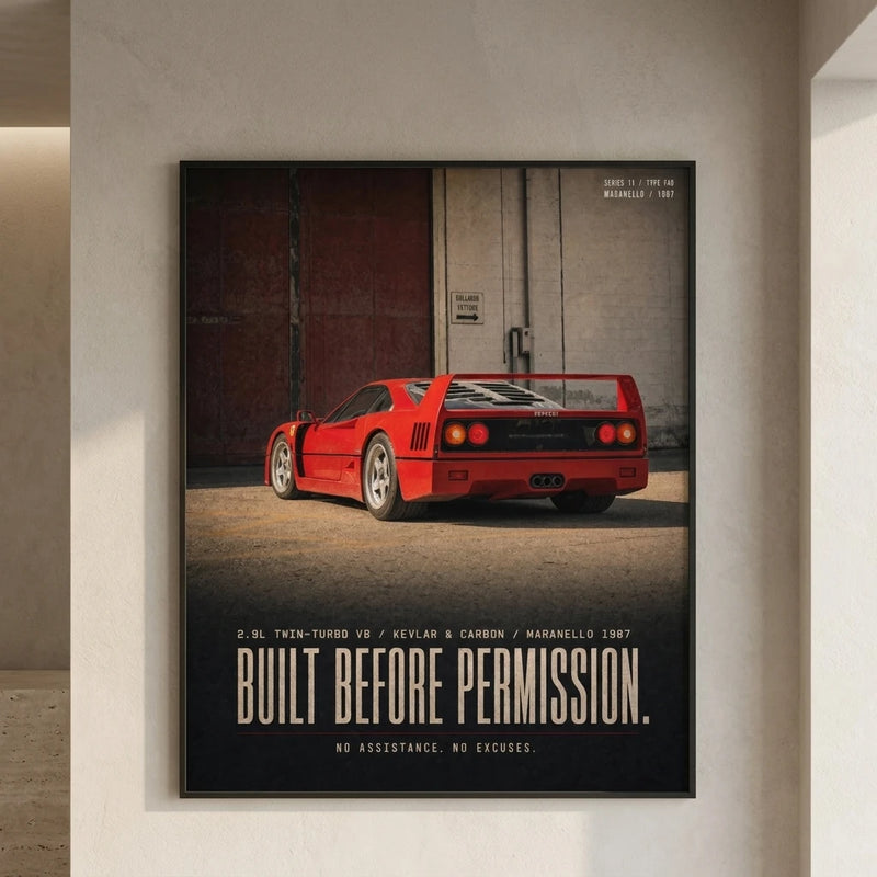 Ferrari F40 1987 Poster, view 3