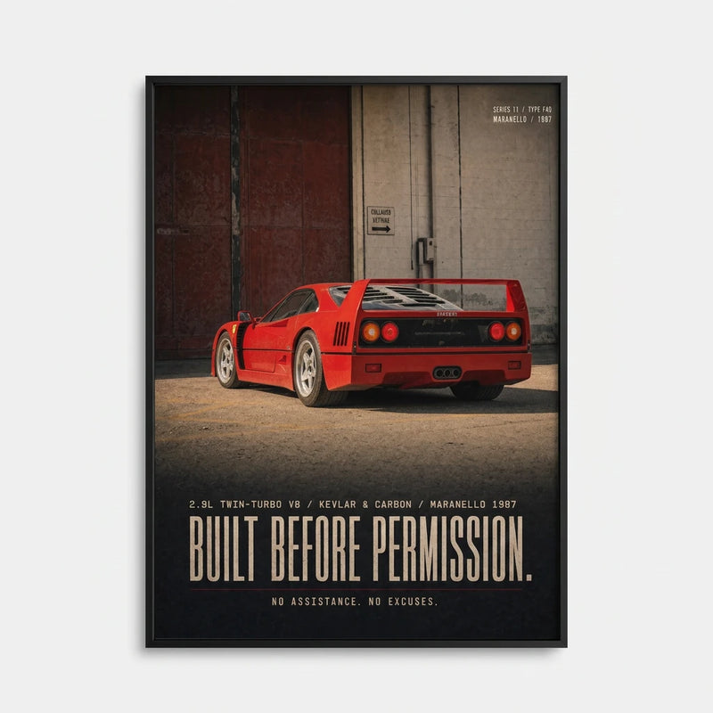 Ferrari F40 1987 Poster, view 1