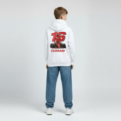 Sweat à capuche Charles Leclerc Enfant Numéro 16 Ferrari Édition