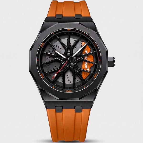 McLaren 720 Watch, orange caliper