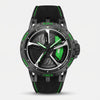 Montre Audi RS 3, coloris noir et vert
