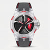 Montre Audi RS 3, coloris transparent et rouge