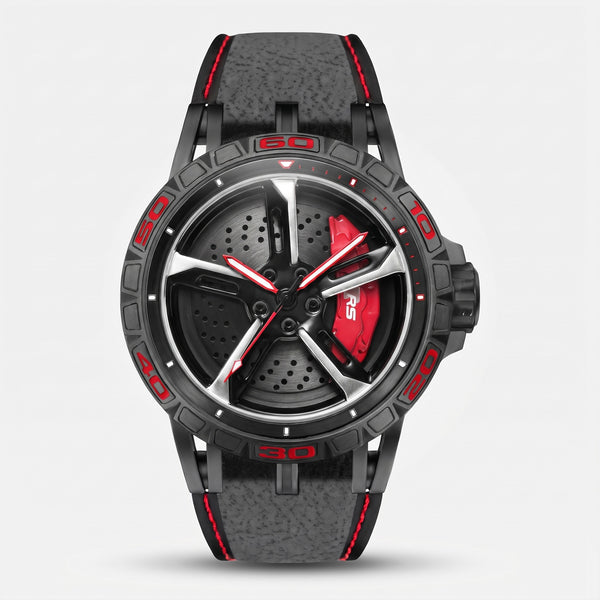 Montre Audi RS 3, coloris gris et rouge