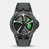 Montre Audi RS 3, coloris gris et vert