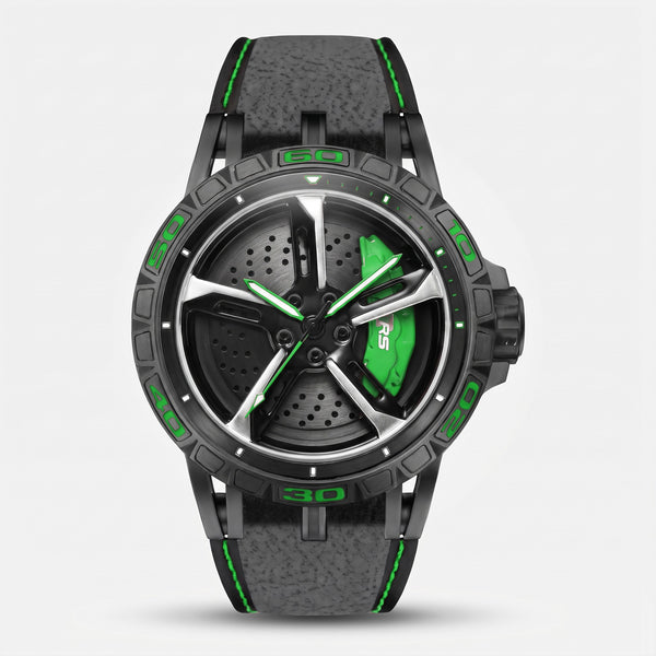 Montre Audi RS 3, coloris gris et vert