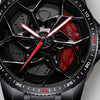 Close da roda e da pinça gravada SV, relógio Lamborghini SV