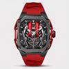 Montre moteur V12, bracelet rouge