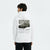 Sweat à capuche Ford Mustang Shelby GT500 blanc vu de dos – visuel rétro et typographie vintage GT500, design Tourismo Clothing