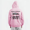 Sweat porsche GT3RS 992 rose de dos 