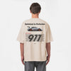 T-shirt Porsche 991 GT3RS Beige de Dos