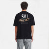 t-shirt noirlamborghini aventador svj gold de dos