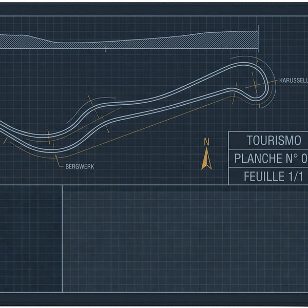 Tapis de souris Eifel planche d’essais. Détail du dessin imprimé.