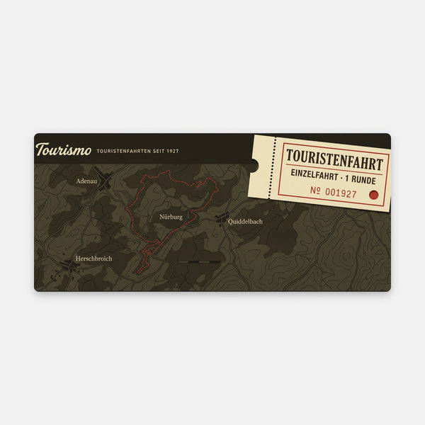 Mousepad Eifel Touristenfahrt, vista do mousepad aberto