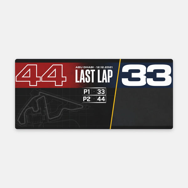 Mousepad F1 44 vs 33 Abu Dhabi 2021, vista do mousepad aberto