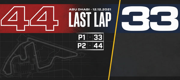 Mousepad F1 44 vs 33 Abu Dhabi 2021, detalhe da estampa