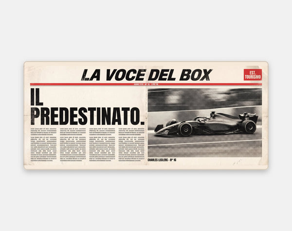 Mousepad Charles Leclerc Il Predestinato, vista do mousepad aberto