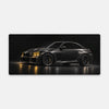 Mousepad BMW M2 preta faróis amarelos, vista do mousepad aberto