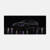 Mousepad BMW M4 luzes violetas, vista do mousepad aberto