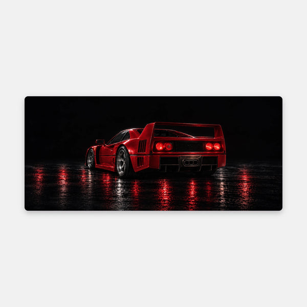 Mousepad Ferrari F40, vista do mousepad aberto