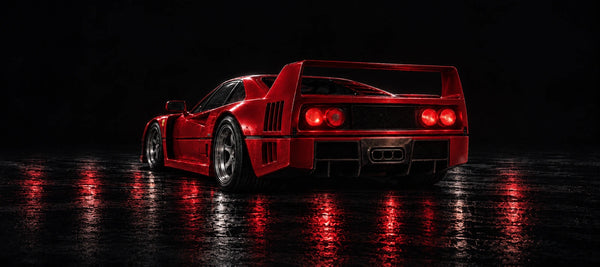 Mousepad Ferrari F40, detalhe da estampa